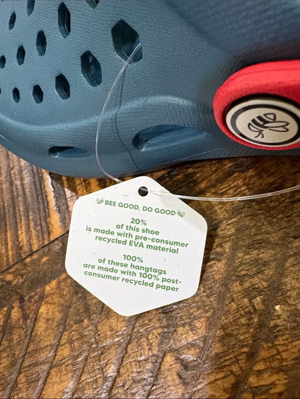 Kids' Popinz Clogs - Teal with Red Trim